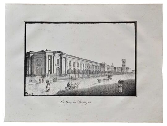 Гостиный двор. Литография. Санкт-Петербург. 1824 год.