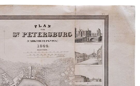 План Санкт-Петербурга. Германия. 1844.