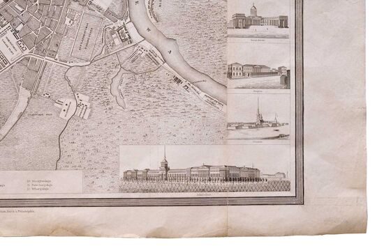 План Санкт-Петербурга. Германия. 1844.