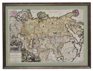 Р. и Д. Оттенс. Новая карта Российской Империи. Амстердам, после 1725 года.