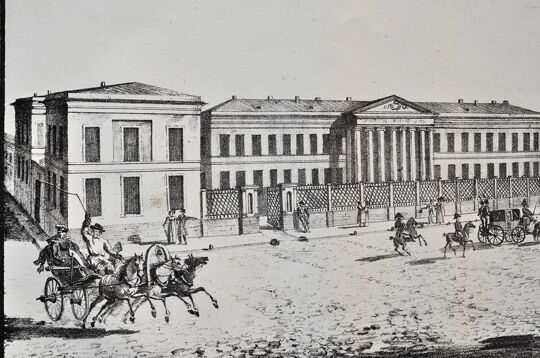 А. Плюшар. Мариинская больница. Санкт-Петербург. 1820-е годы.