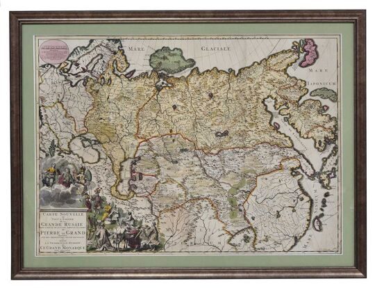 Р. и Д. Оттенс. Новая карта Российской Империи. Амстердам, после 1725 года.