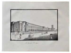Гостиный двор. Литография. Санкт-Петербург. 1824 год.