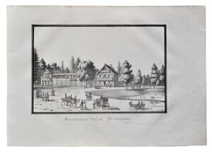 А. Плюшар. Кафе и ресторан в Екатерингофе. Санкт-Петербург. 1827 год.