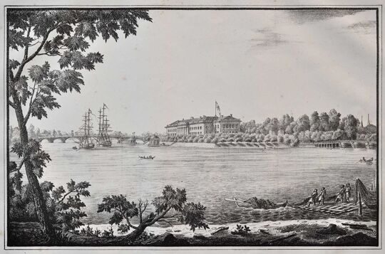 Императорский дворец на Каменном острове. Санкт-Петербург, 1824 год.