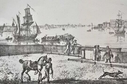 А. Плюшар. Большая Нева. Санкт-Петербург. 1824 год.